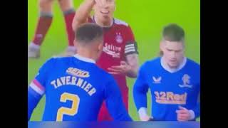 Scott brown waves off ryan kent after getting a red card