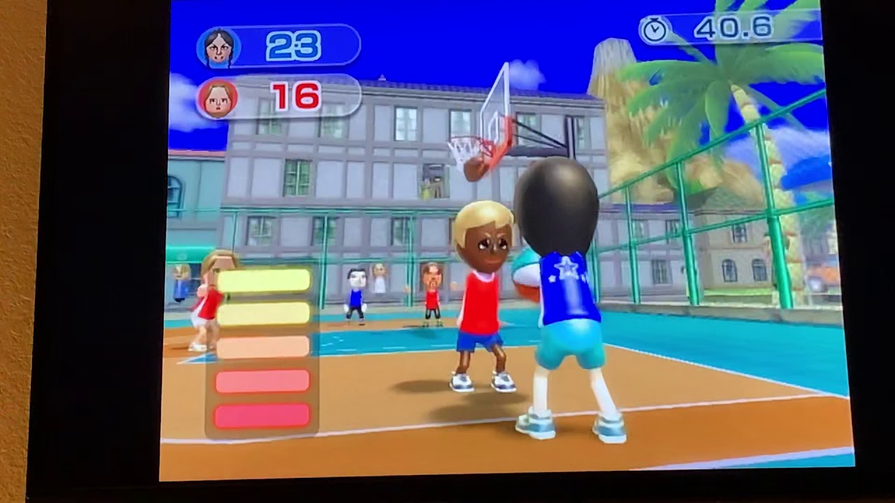 Wii Sports Resort Basketball Level 2500 Eva Vs Ursula (36-23)