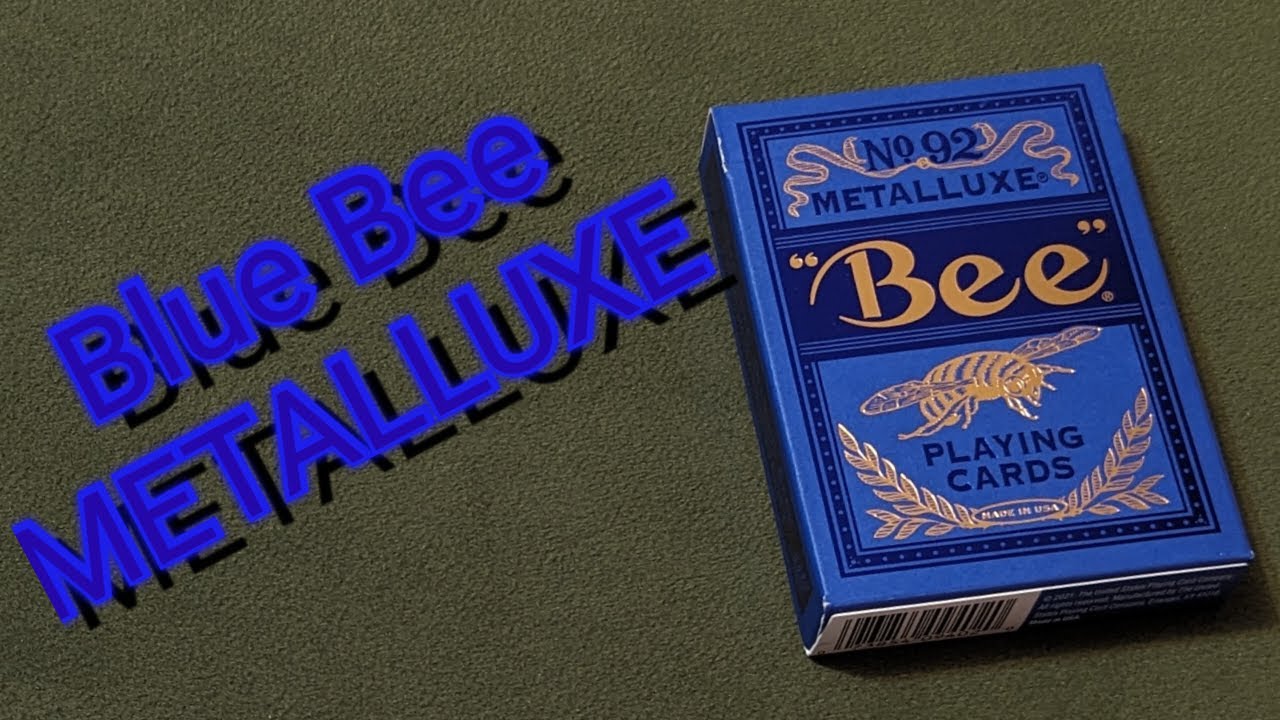 Tally-Ho Metalluxe® Blue Playing Cards - The Lanes HK