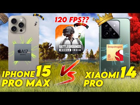 iPhone 15 Pro Max Vs Xiaomi 14 Pro iPhone Killer | 1 Hour BGMI Review |