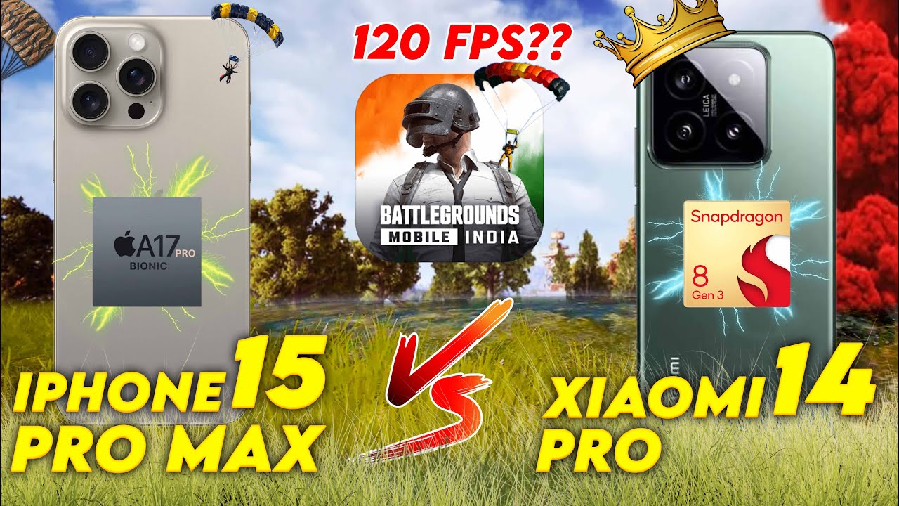 iPhone 15 Pro Max Vs Xiaomi 14 Pro iPhone Killer | 1 Hour BGMI Review |