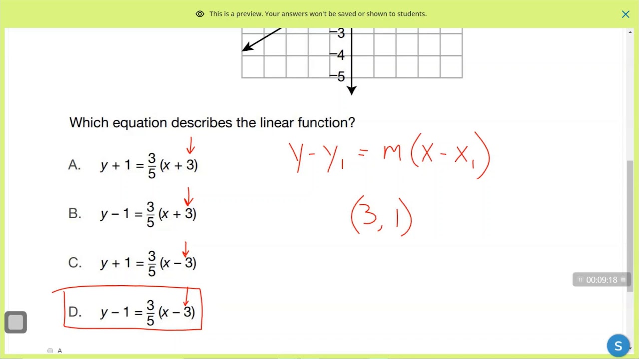 Algebra 1 Keystone Practice Exam 2019 Module 2 Solutions - YouTube