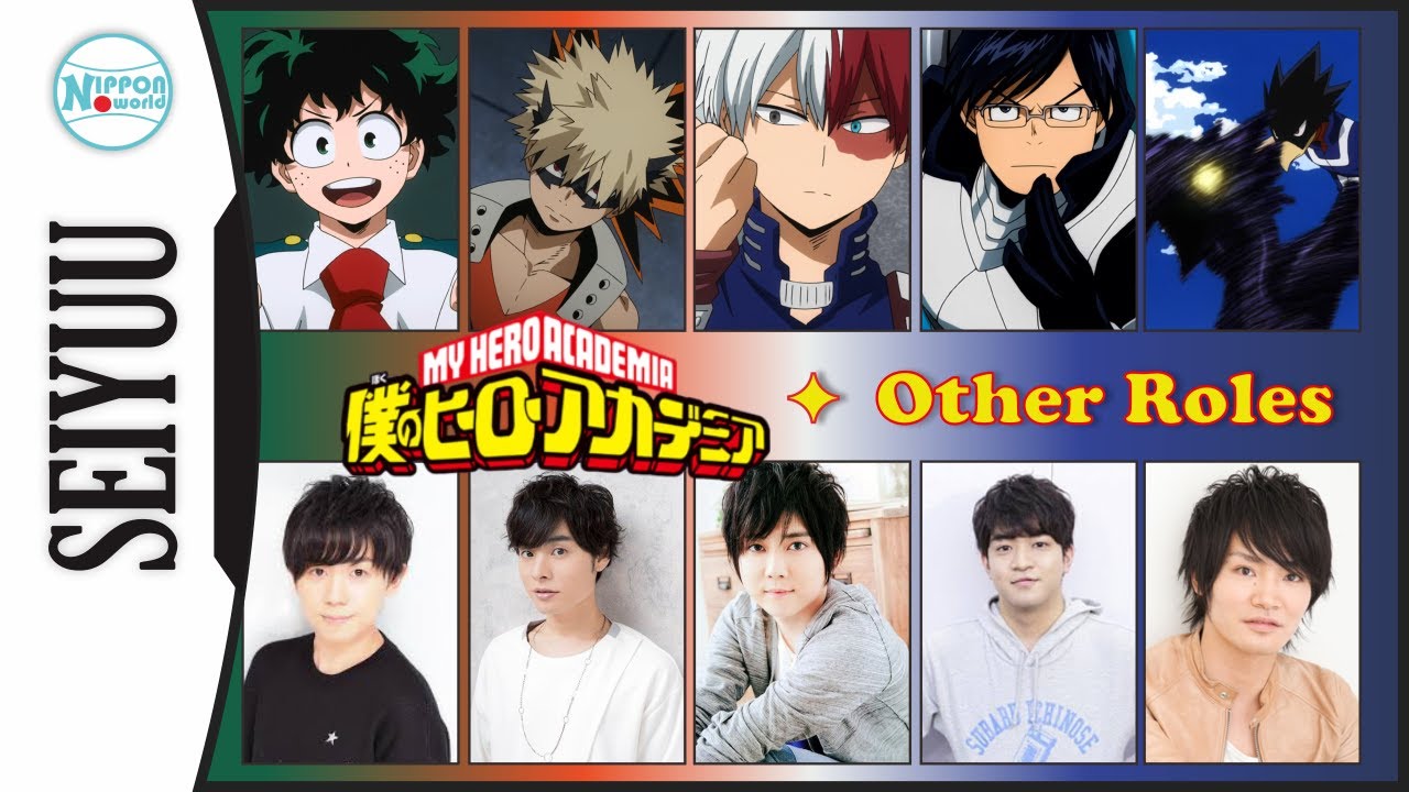 Boku no Hero Academia Anime Voice Actors / Seiyuu 