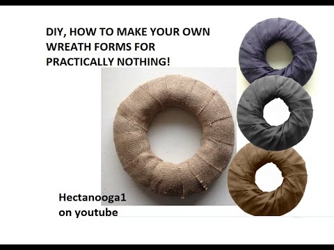 DIY, Wreath Base, how to make an inexpensive (cheap) wreath form, quick diy crafting tips
