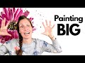 Want to paint large watercolor flowers my top tips  filbert brush