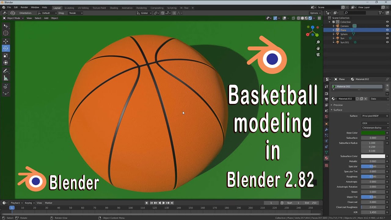 How To Make Basketball In Blender 2 82 / Basketball modeling tutorial
