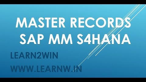 Master Records in sap mm | Purchase info record | source determination | mm01 | me11 | me01 #sapmm