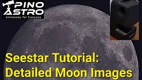 Seestar S50 Tutorial: Detailed Moon Images using Stacking function, Step-by-Step How-To  #PinoAstro