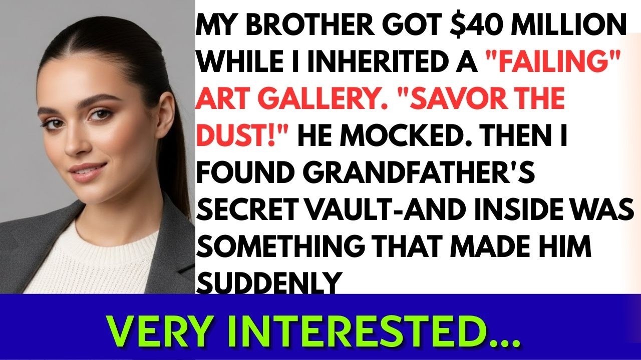 My Parents Gave Me Their ‘Useless’ Art Gallery While My Brother Got The Fortune..._