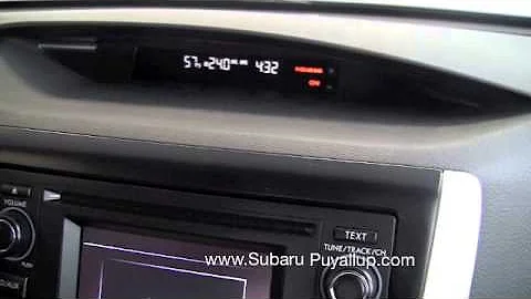 How to Reset Trip and Fuel Economy on a Subaru