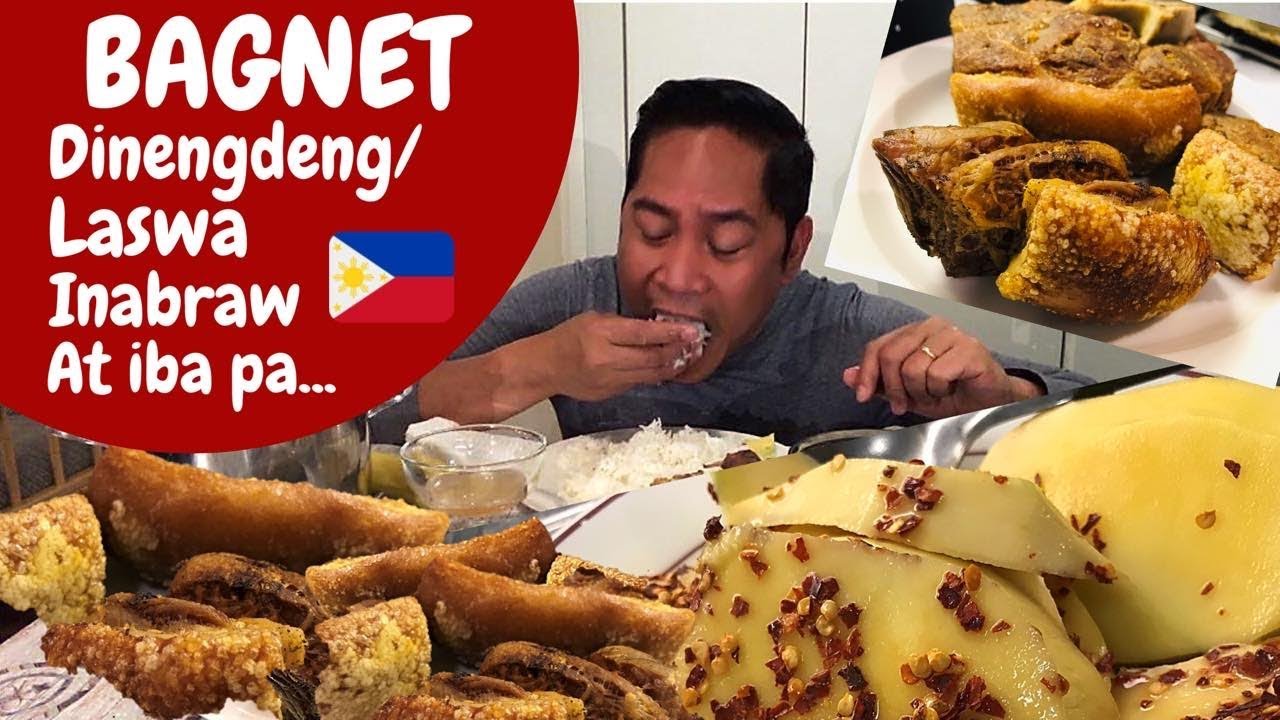 BAGNET! DINENGDENG / LASWA / INABRAW! MANGGA AT BAGOONG! Pinoy Mukbang. Filipino Food!