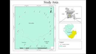 Study Area Mapping in ArcGIS | Import Excel Data in ArcGIS