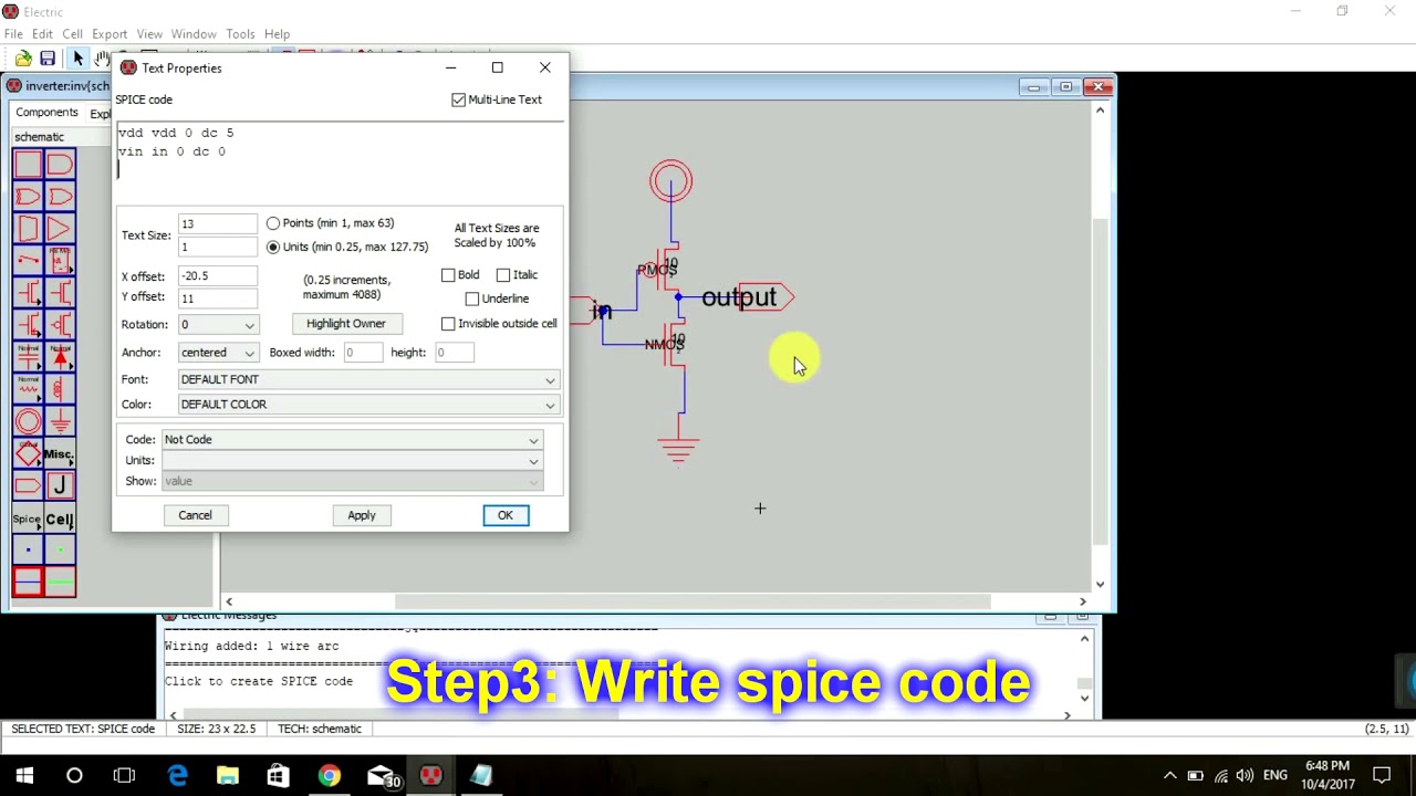 Day 3 Writing spice code for inverter YouTube