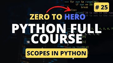 Variable Scope | Understanding the LEGB rule and global/nonlocal statements | Python Course 2023