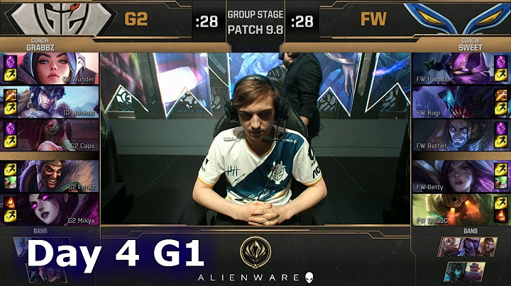 G2 eSports vs Flash Wolves | LoL MSI 2019 Group Stage Day 4 | G2 vs FW