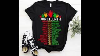 Juneteenth Black History Melanin Heart 1865 T Shirt