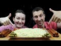 МУКБАНГ ОХОТНИЧЬИ КОЛБАСКИ И СПАГЕТТИ С СЫРОМ | MUKBANG HUNTING SAUSAGES AND SPAGHETTI WITH CHEESE