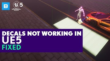 How to fix decals in unreal engine 5 ? Decals not showing up in UE5 : UE5 Tutorial