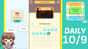 Connect Word Daily Challenge October 9 Answers Walkthrough
