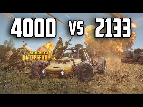 PUBG - 2133Mhz vs 4000Mhz - RAM Speed Comparison