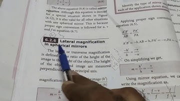 Lateral magnification in spherical mirrors 2/9/22