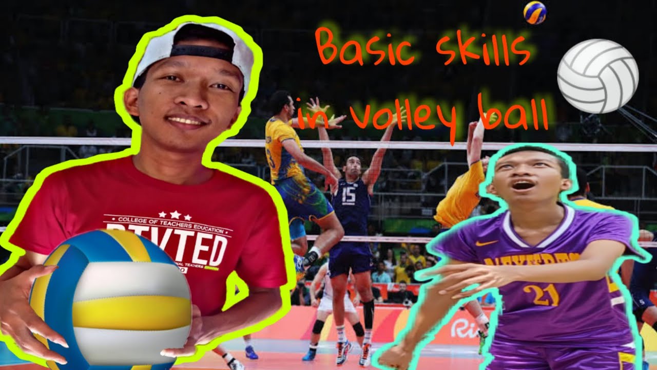 Basic skills in volley ball tutorial - YouTube