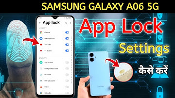 Samsung A06 display fingerprint setting/Samsung galaxy a06 fingerprint screen lock/fingerprint sensr