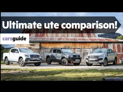 Ford Ranger vs Toyota HiLux vs Mercedes X-Class ute comparison review: On-road, off-road, towing!