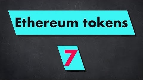 Ethereum Tokens: ERC721 Tutorial (NFT, non-fungible tokens)