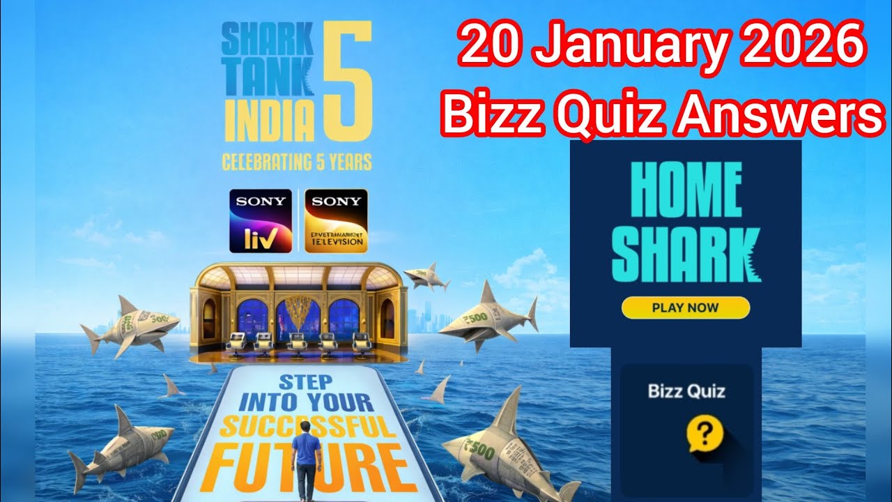 Bizz Quiz Answers | 20 January 2026 | Shark Tank India Season 5 