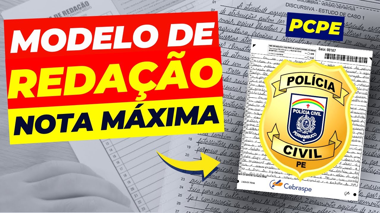 PCPE: MODELO DE REDAÇÃO NOTA 10