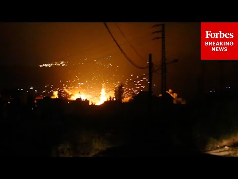 Video Captures Israeli Strikes What It Says Are Hezbollah Targets In Beirut, Lebanon, Suburb Episode cover