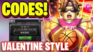 *NEW* ALL WORKING VALENTINE STYLE UPDATE CODES FOR BASKETBALL ZERO! ROBLOX BASKETBALL ZERO CODES