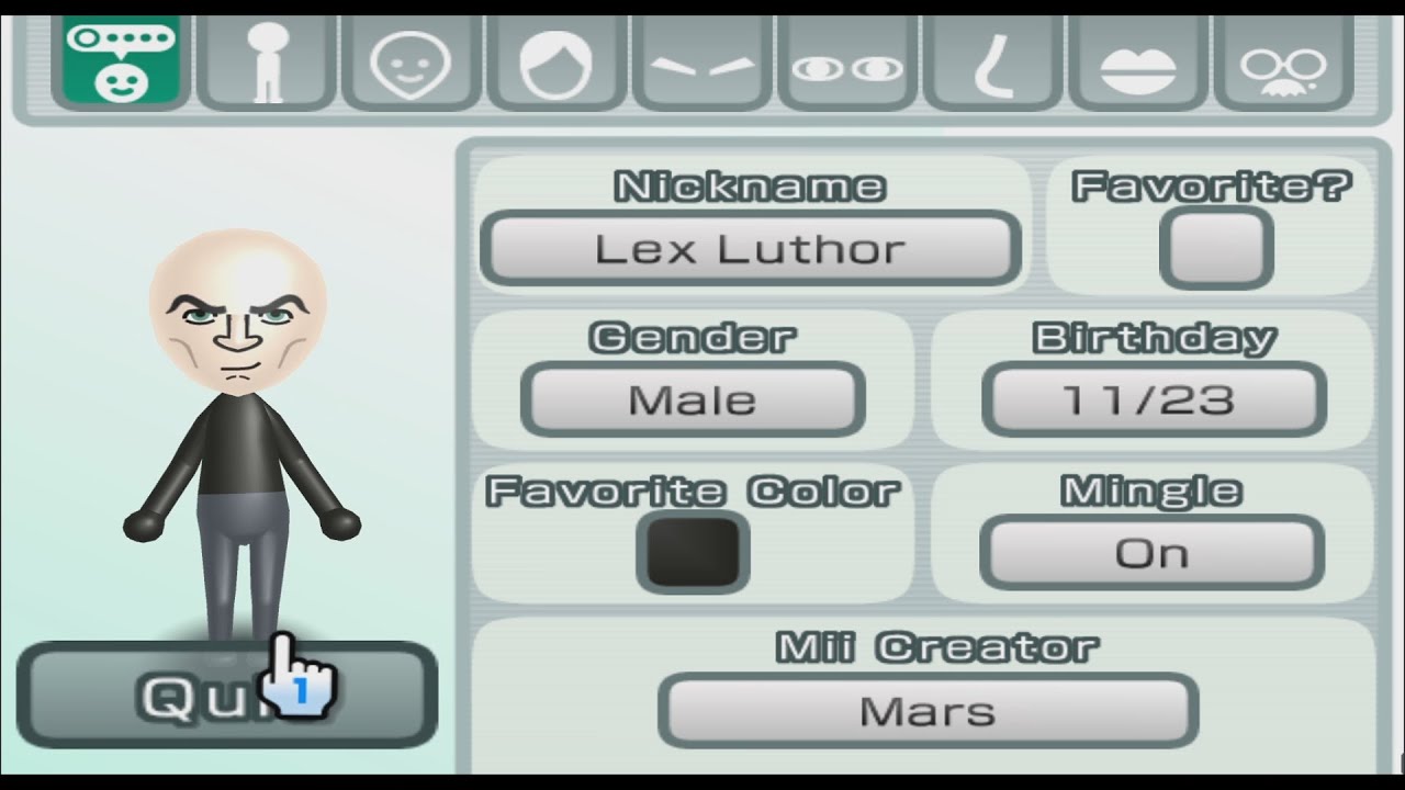 Lex Luthor - DC - Mii 2129 - YouTube