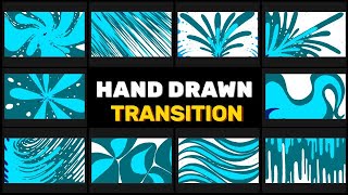 Hand Drawn Transitions After Effects Templates