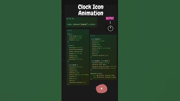 Clock Icon Animation