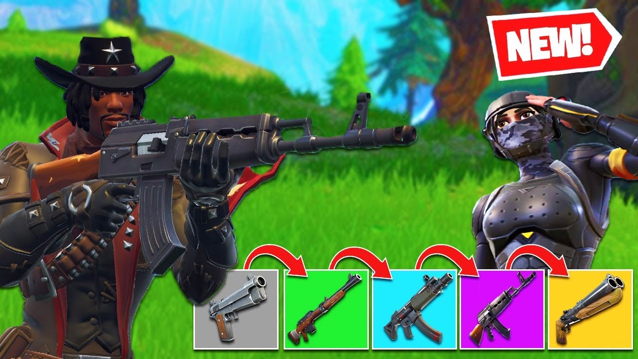 *NEW* HEAVY ASSAULT RIFLE GUN GAME - Fortnite Playground Custom Gamemode