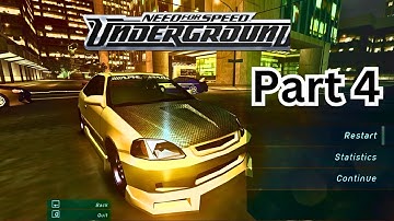 NFS Underground Definitive Edition - (Full Game play & Walk Through) (Part4) 4K 60FPS