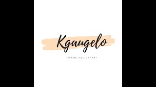 Student testimonials - Kgaugelo