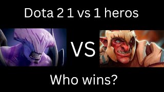 1 vs 1 Faceless void vs Troll warlord no items,who wins?