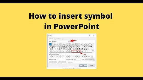 How to insert symbol in PowerPoint