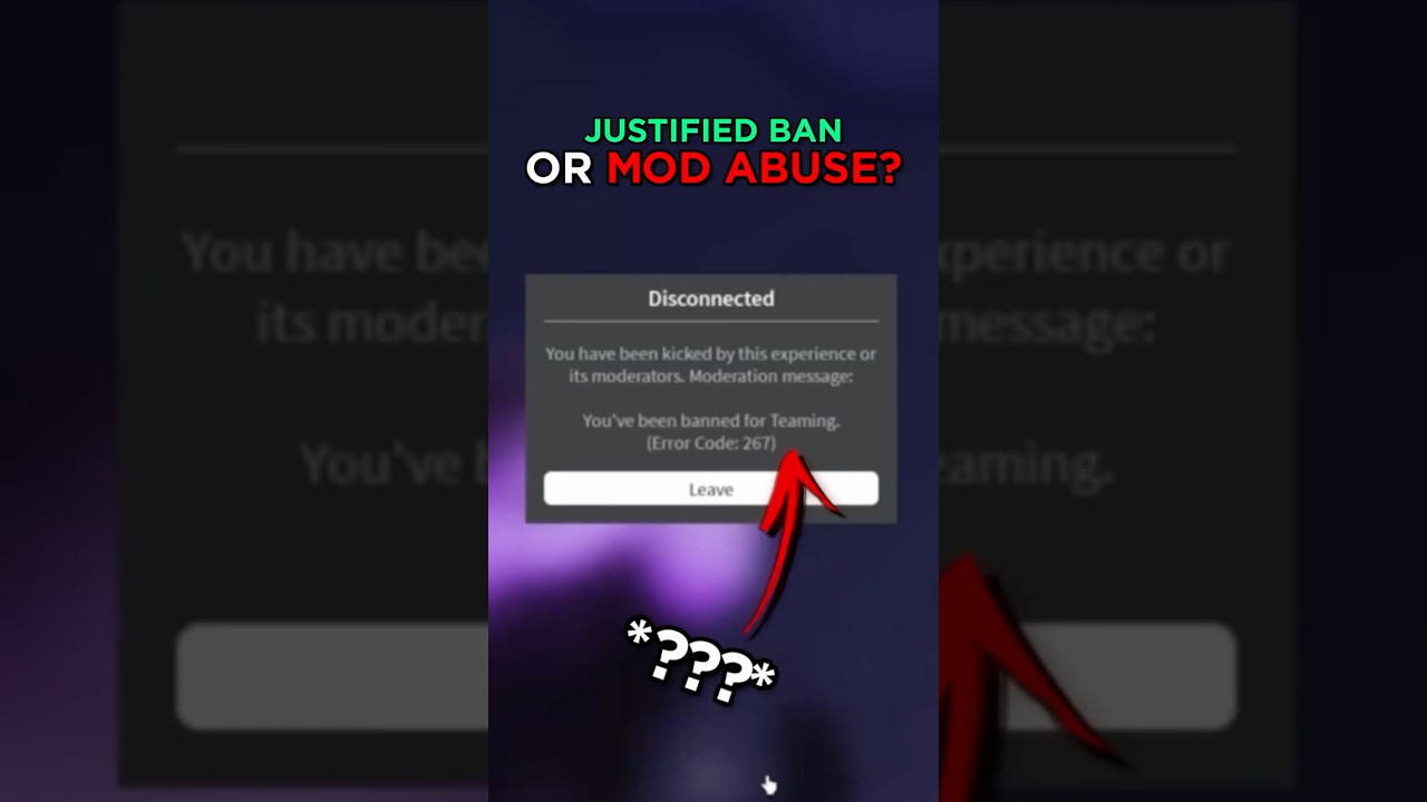 ban ★English ok★ JUSTIFIED BAN or MOD ABUSE? Forsaken False Ban Situation #roblox
