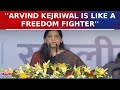 Delhi CM Wife Sunita Kejriwal Addresses Rally, Calls CM Kejriwal  