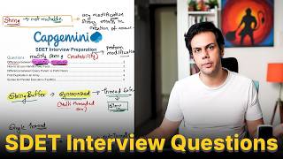 Capgemini SDET Interview Question  | SDET Interview Prep - Day 24 #sdet #techwithjatin