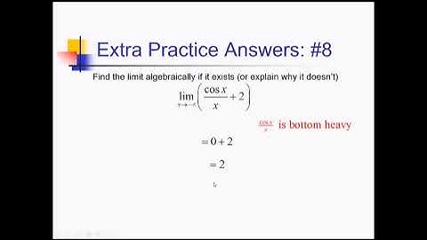 Limits at Infinity: Problem Set #6