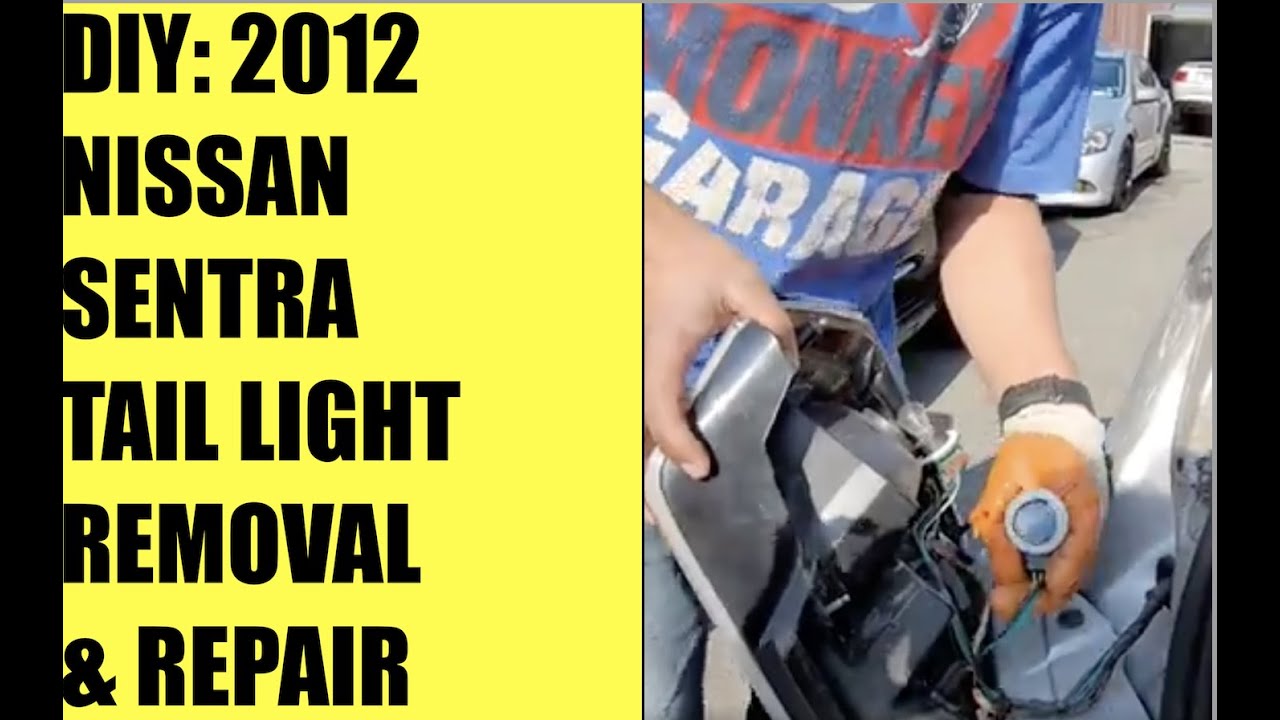 Removing 2012 Nissan Sentra Tail Lights DIY Car Repair Removing