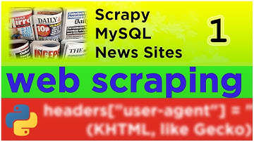 Web Scraping News Sites to a database with Python, MySQL and Scrapy