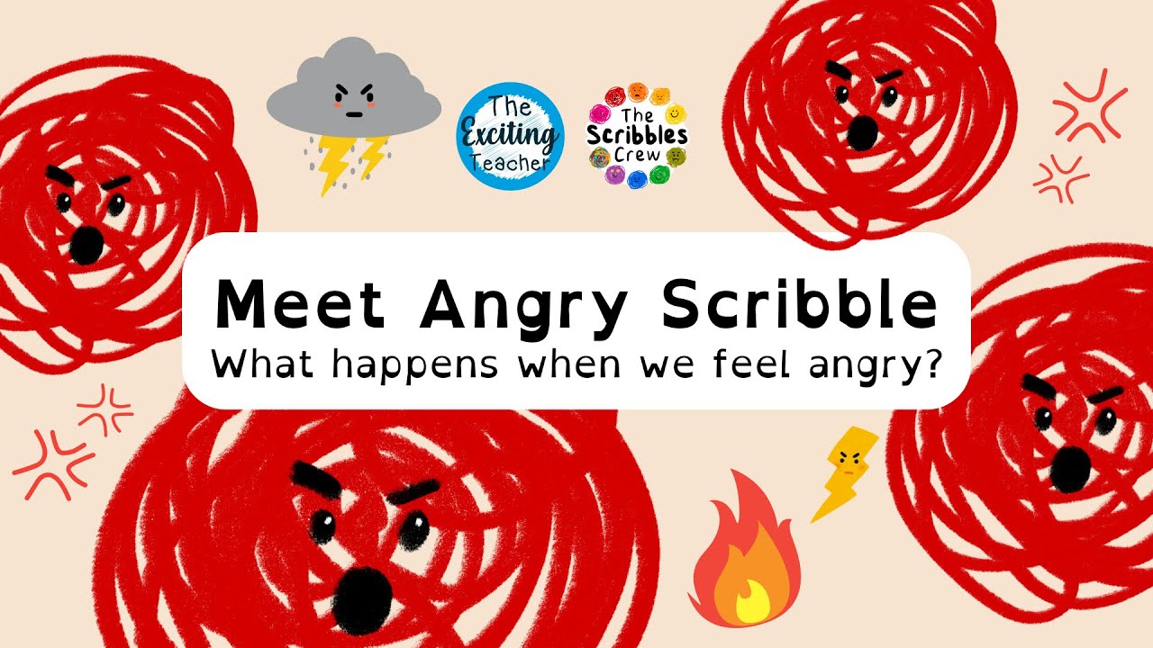 Meet Angry Scribble | Scribbles Crew About Feeling Angry for Kids ...