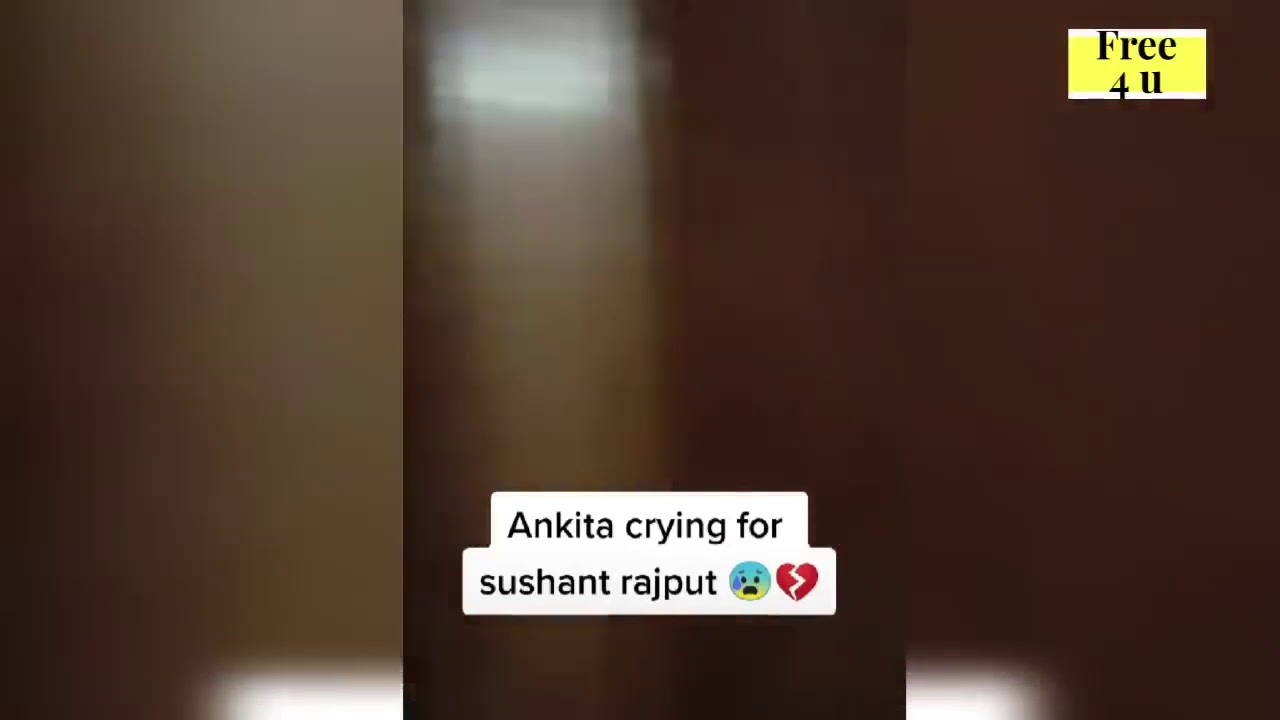 Sushant Singh Rajput Girlfriend Ankita Crying Leaked Video😭💔 - YouTube