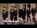 In full queen elizabeth iis grandchildren stand vigil at her coffin